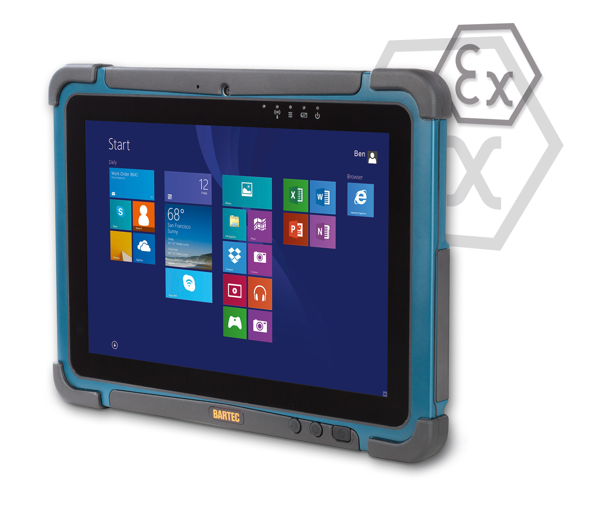Tablet PC con scanner per lettura codici