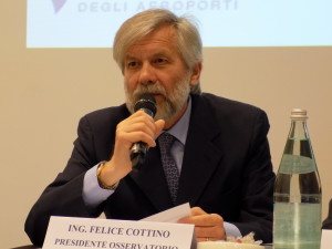 L'apertura dei lavori a cura dell'Ing. Felice Cottino, Presidente dell'Osservatorio