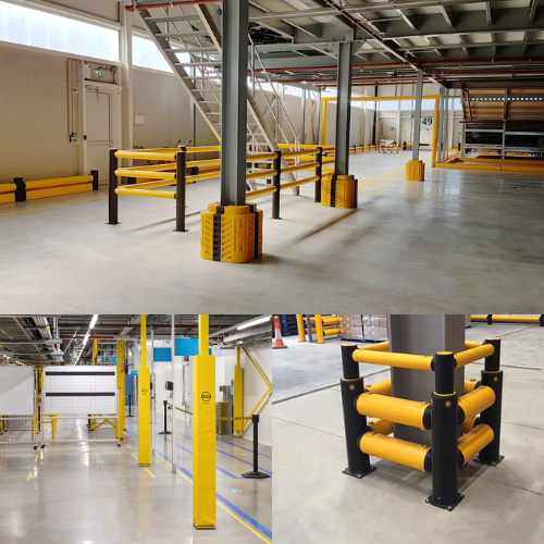 Protezioni Parcheggio Tradineur - 4 Strati Schiuma Adesiva, Rosso/Bianco, 50x10 Cm, Per Garage - Foto 9