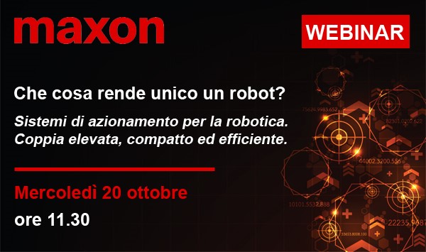 Webinar maxon sulla robotica