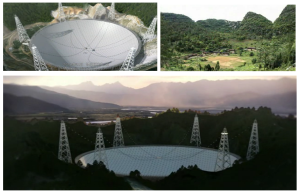 Il FAST, situato nella remota zona montana della provincia cinese di Guizhou, è destinato a diventare il più grande radiotelescopio mai costruito fino ad ora
